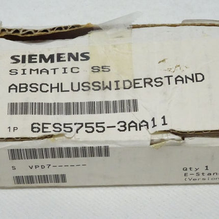 Siemens 6ES5755-3AA11 Anschlusswiederstand 6ES5 755-3AA11 Neu-OVP