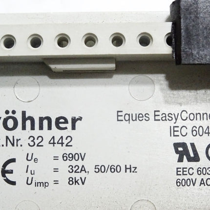 Wöhner 32442 32 442 Sammelschienenadapter 32A - wie abgebildet mit 2 Leitungen