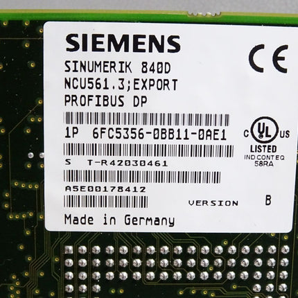 Siemens Sinumerik 840D NCU561.3 6FC5356-0BB11-0AE1 Version B