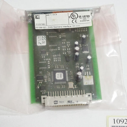 Sigmatek 05-066-021 DIAS Siemens Interface DSI021 HW:1.1X1.0 / Neu