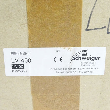 Rübsamen & Herr Filterlüfter LV400 LV 400 24VDC 14W - ohne Filter