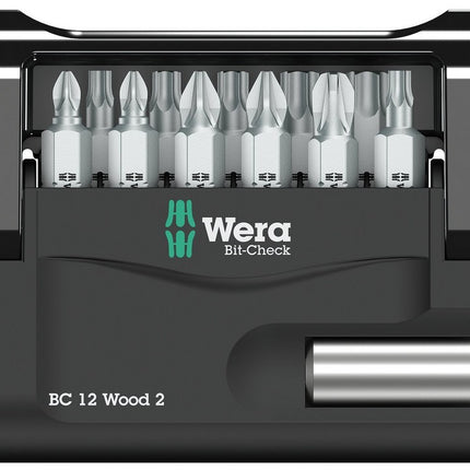 Wera 05057422001 Bit-Check 12 Wood 2 12-teiliges Set