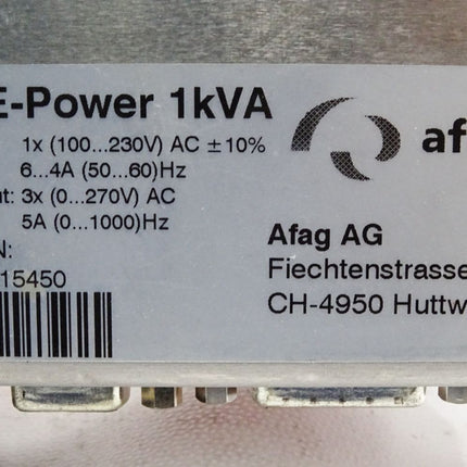 Afag Servoregler SE-Power 1kVA