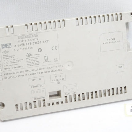 Siemens Backcover Rückschale Panel TP177B DP-6 MSTN 6AV6642-0BC01-1AX1 6AV6 642-0BC01-1AX1