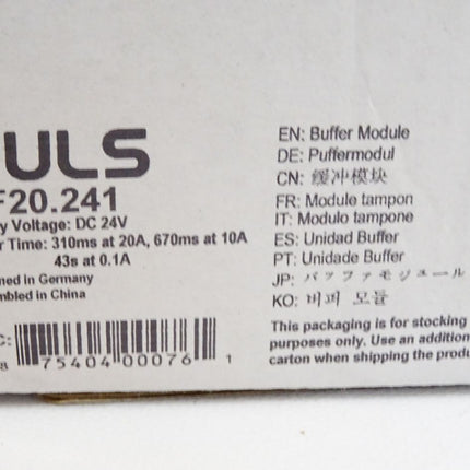 Puls UF20.241 24V 20A Puffermodul / Neu OVP