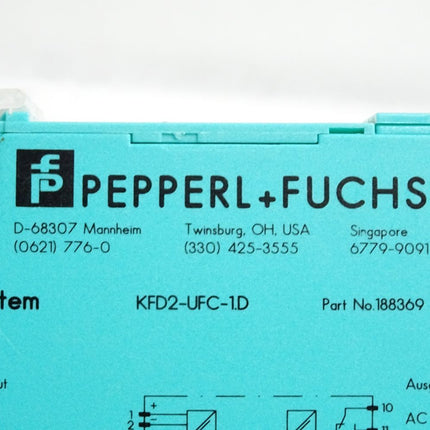 Pepperl+Fuchs 188369 Frequenzmessumformer mit Grenzwerten KFD2-UFC-1.D