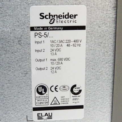 Schneider Electric Elau PacDrive PS-5 Power Supply iSH VPM02D20AA00