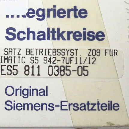 Siemens 6ES5 811 0385-05 Betriebssystem für 942-7UF11/12 NEU