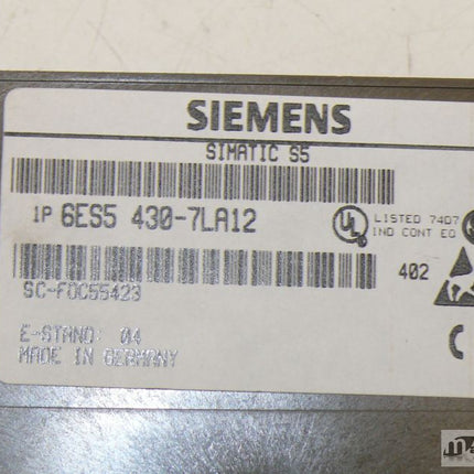 Siemens 6 ES5 430-7LA12 E // 6ES5430-7LA12 E:3