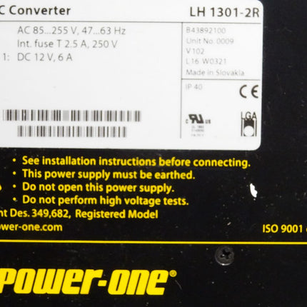 Power One AC-DC Converter LH1301-2R