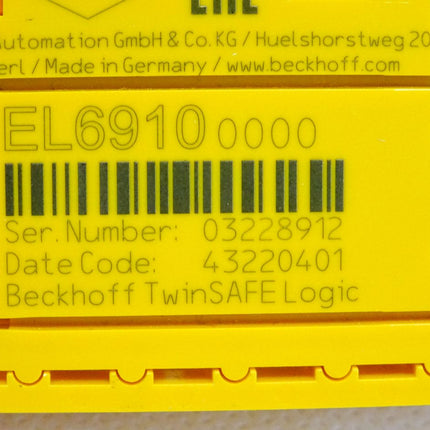 Beckhoff EL6910 0000 EtherCAT-Klemme TwinSAFE Logic