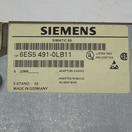 Siemens SIMATIC 6ES5308-3UC21 + 5V FLASH 256 kBYTE/16BIR 6ES5374-1KH21 + 6ES5491-0LB11