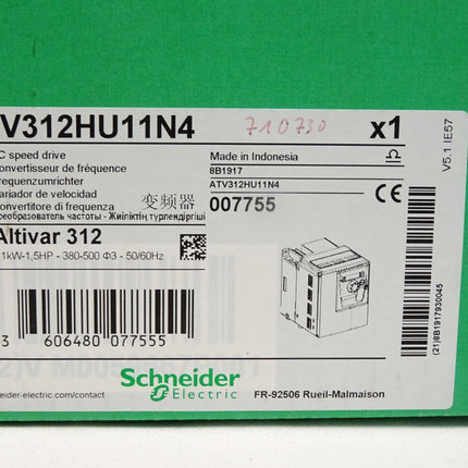 Schneider ATV312HU11N4 Frequenzumrichter Altivar 312 1.1kW 007755 / Neu OVP