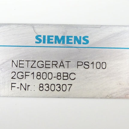 Siemens Netzgerät PS100 / 2GF1800-8BC / Neuwertig