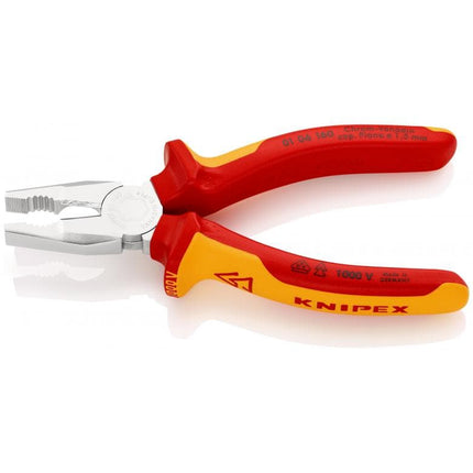 Knipex 01 06 160 Kombizange VDE 160mm 0106160 mit Mehrkomponenten-Hüllen