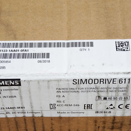 Siemens Simodrive 611 LT-MOD.INT200A 6SN1123-1AA01-0FA1 / Neu OVP versiegelt