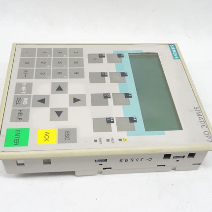 Siemens 6AV3607-1JC00-0AX0 / 6AV3 607-1JC00-0AX0 / OP7-PP Panel