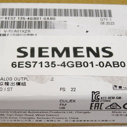 Siemens ET200S 6ES7135-4GB01-0AB0 6ES7 135-4GB01-0AB0 / Neu OVP versiegelt