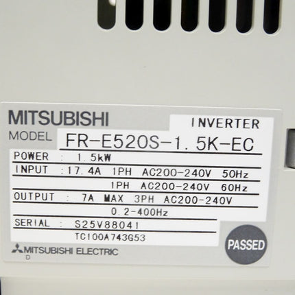 Mitsubishi Inverter 1.5kW FR-E520S-1.5K-EC / Neu OVP