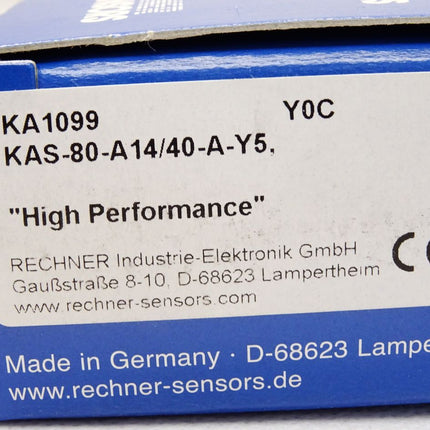 Rechner Sensor Kapazitiver Sensor KA1099 KAS-80-A14/40-A-Y5 / Neu OVP