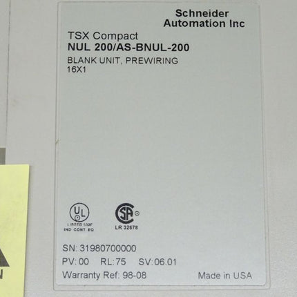 Schneider Automation TSX Compact NUL 200/AS-BNUL-200