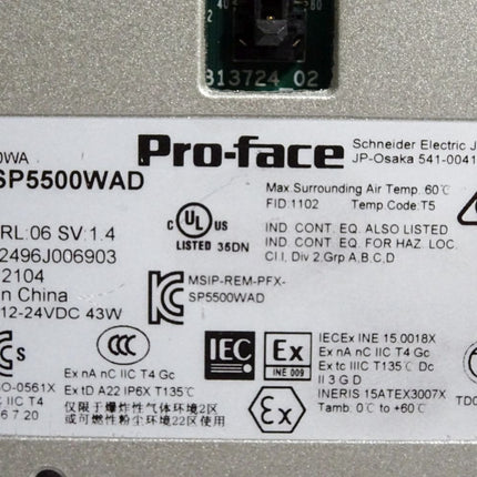 ProFace Schneider Advanced Touch-Display resistiv SP-5500WA PFXSP5500WAD