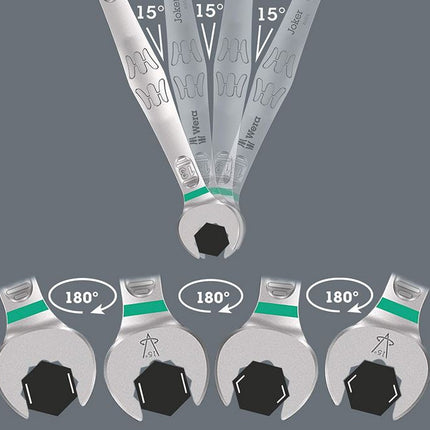 Wera 05020219001 Joker 9mm Ringmaulschlüssel 6003 Gabelschlüssel
