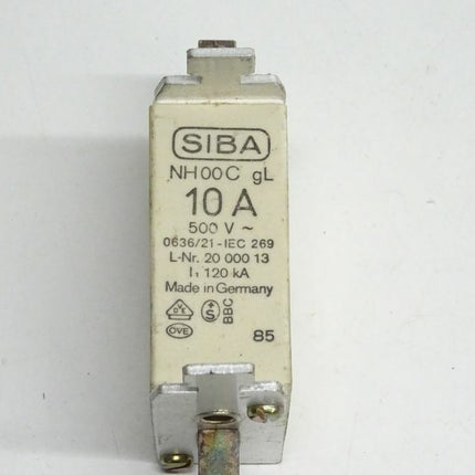 SIBA 2000013 Sicherung NH00C / 10A / 500V / 20 000 13