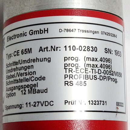 TR Electronic CEV65M 110-02830 Drehgeber