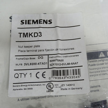 Siemens TMKD3 Zubehör für VL150UL / Neu OVP