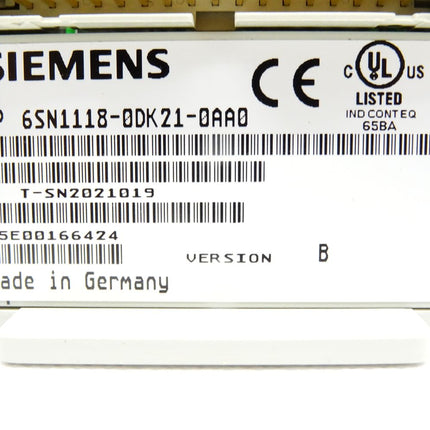 Siemens 6SN1118-0DK21-0AA0 Version B / SIMODRIVE 611 Regelungseinschub