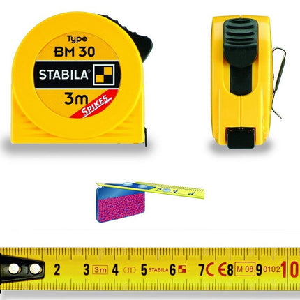 Stabila Taschenbandmaß BM 30 (W) L3 mxB12,5 mm 3m - 16450