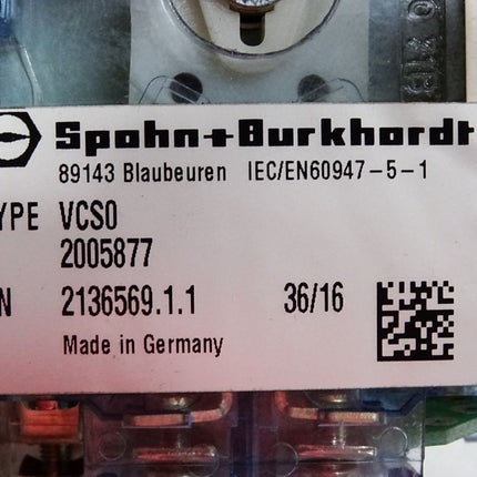 Spohn+Burkhardt VCS0 2005877 VCS02005877 Joystick