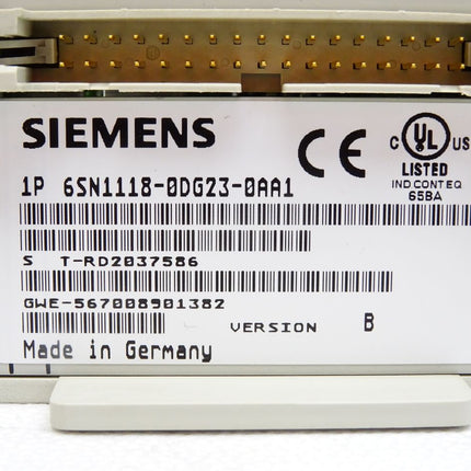 Siemens 6SN1118-0DG23-0AA1 Version B SIMODRIVE 611-D Regelungseinschub