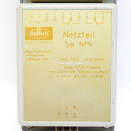 Hettich Elektronik netzteil NPN