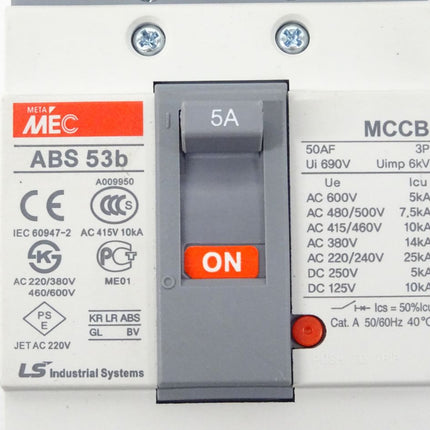 Meta Mec ABS 53b MCCB Lasttrennschalter 50AF