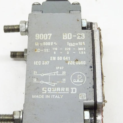 Square D BD-23 Endschalter Positionsschalter Grenztaster 9007