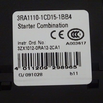 Siemens 3RA1110-1CD15-1BB4 / 3RA1 110-1CD15-1BB4 NEU/OVP