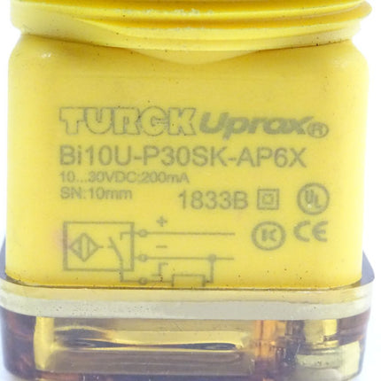 TURCK Uprox® Bi10U-P30SK-AP6X Induktiver Sensor 10...30 VDC 200 mA SN: 10mm