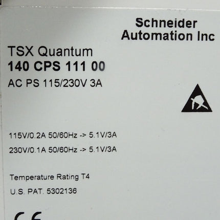 Schneider Electric power supply module TSX Quantum 140 CPS 111 00 140CPS11100