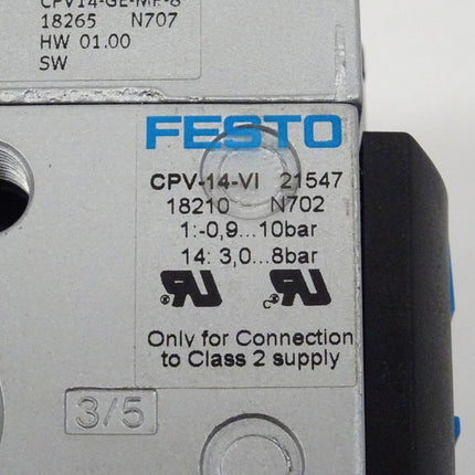 Festo CPV-14-VI Ventilinsel 18210 + 18265 161363 161362 161361 neuwertig