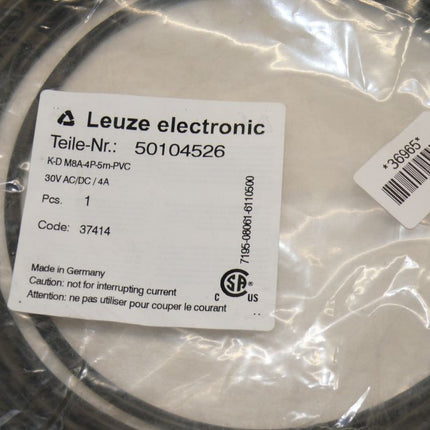 NEU-OVP Leuze K-D M8A-4P-5m-PVC Kabel 30V 4A 50104526