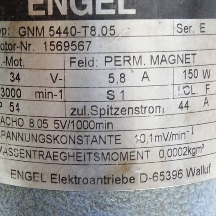 Engel Gleichstrom-Motor GNM5440-T8.05 GNM 5440-T8.05 3000min-1