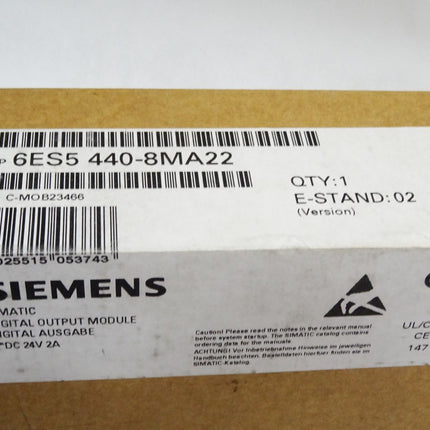 Siemens 6ES5440-8MA22 6ES5 440-8MA22 / Neu OVP versiegelt