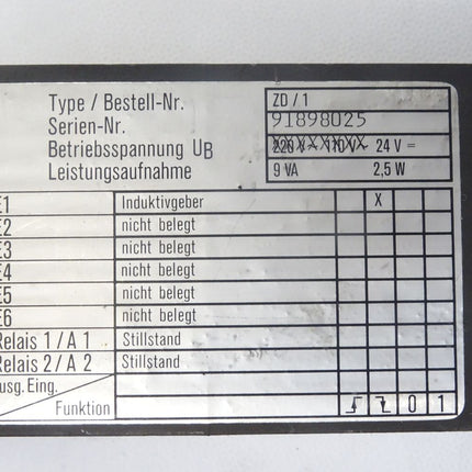 Raster electronic ZD/1 Drehzahlmessgerät