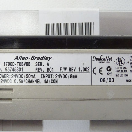 Allen Bradley 1790D-T8BV8B Kompaktblock 8 Eingänge 1790DT8BV8B / 95745301