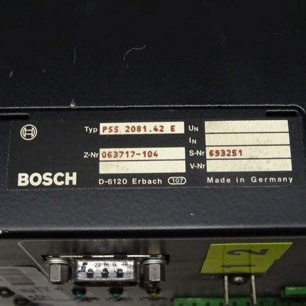 BOSCH PSS2000 / PSS2081.42 E / PSS 2081.42 E / 063717-104