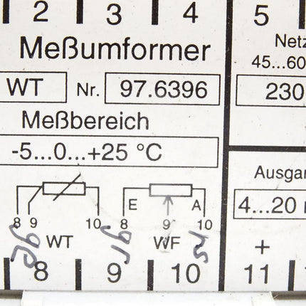 Meßumformer WT -5...0...+25°C 4...20mA