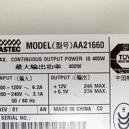 Astec AA21660 Power Supply 400W