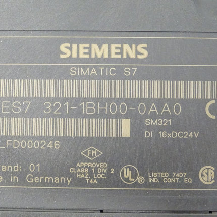 Siemens 6ES7321-1BH00-0AA0 Simatic S7 6ES7 321-1BH00-0AA0 E:01